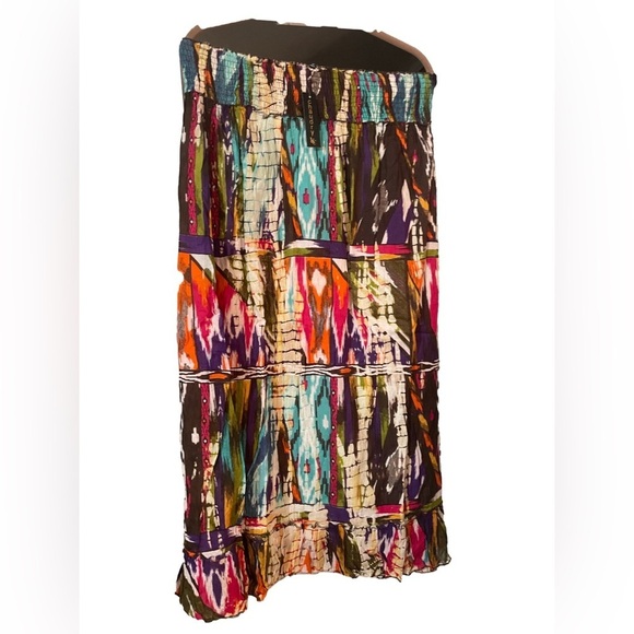 Anthropologie New Chaudry KC bohemian Maxi skirt so In varied 🌸🌺🌸 G - Picture 1 of 6